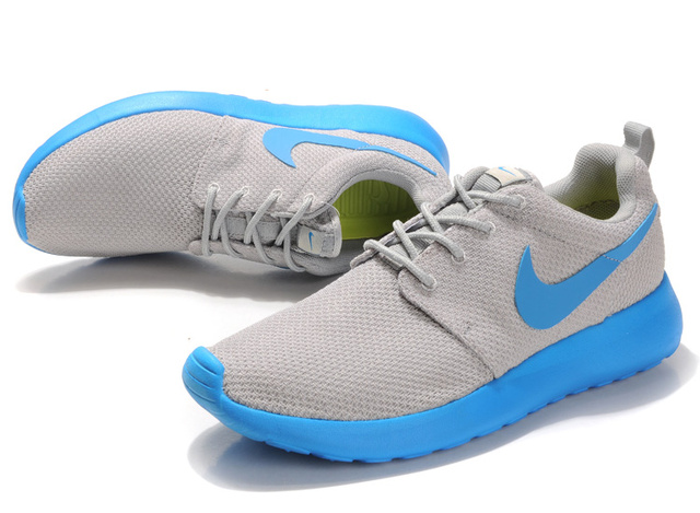 nike Roshe running chaussures hommes gris bleu (1)